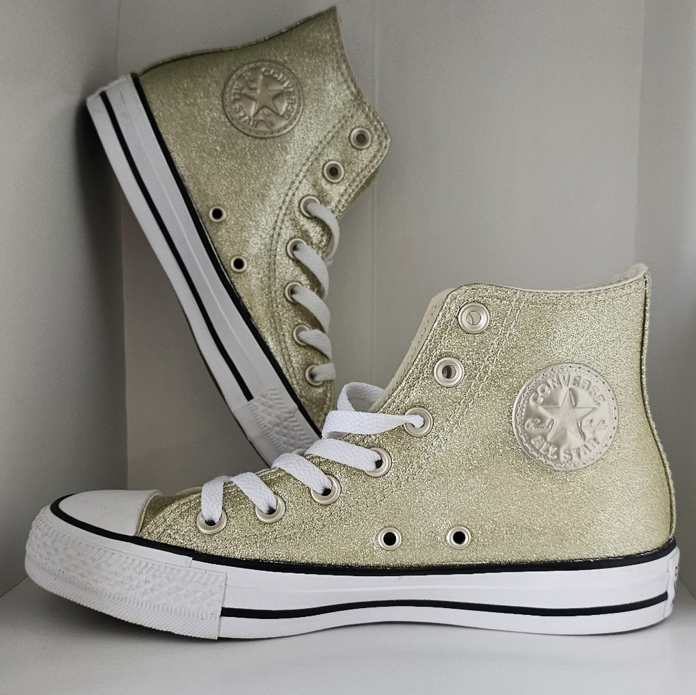 Converse Gold High-Top Sneakers
